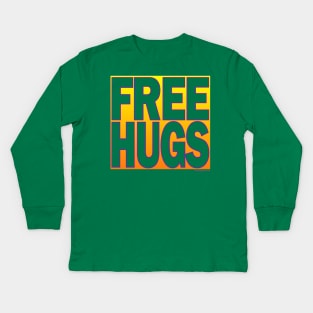 FREE HUGS Kids Long Sleeve T-Shirt